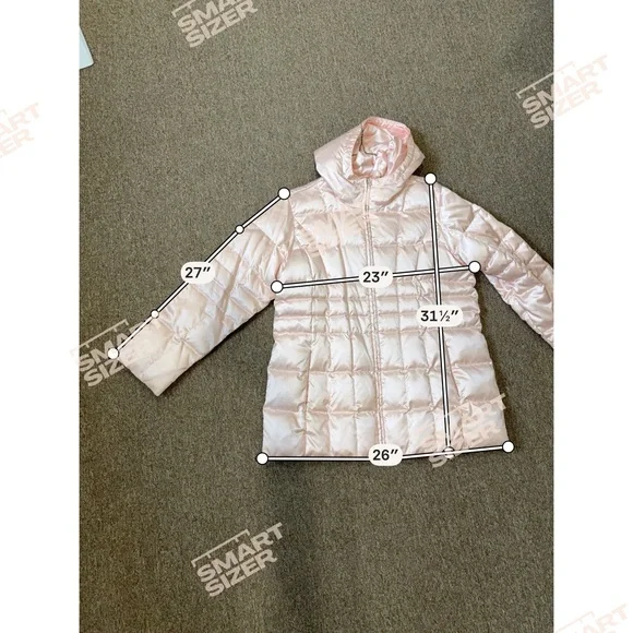 Lands End Pearl Pink Down Winter Jacket, Woman’s XL - Picture 7 of 7